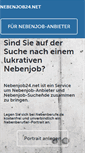 Mobile Screenshot of nebenjob24.net